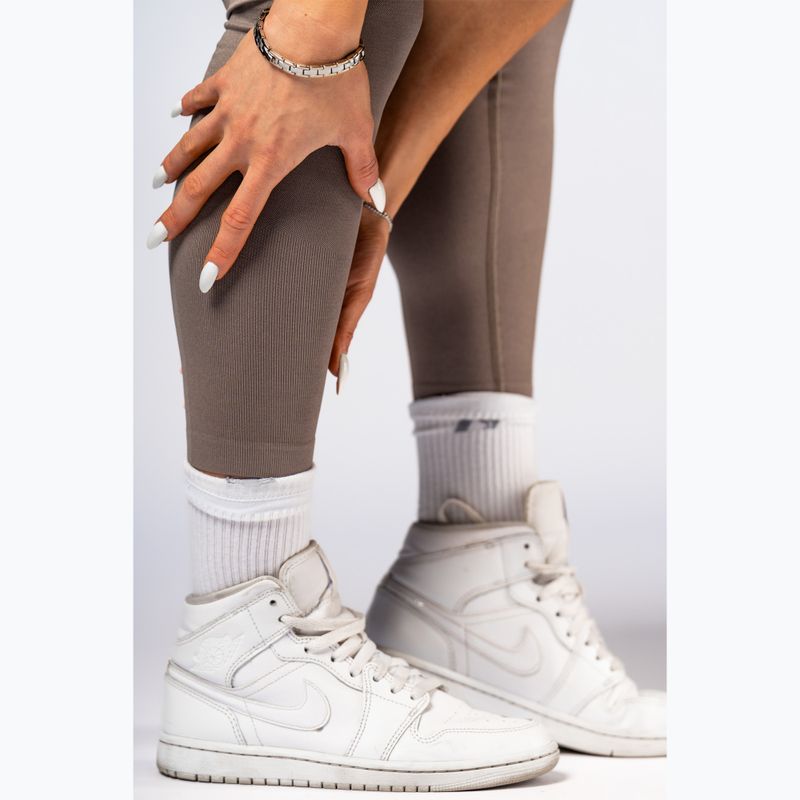 Women's Training Leggings NEBBIA Power light brown ash 7