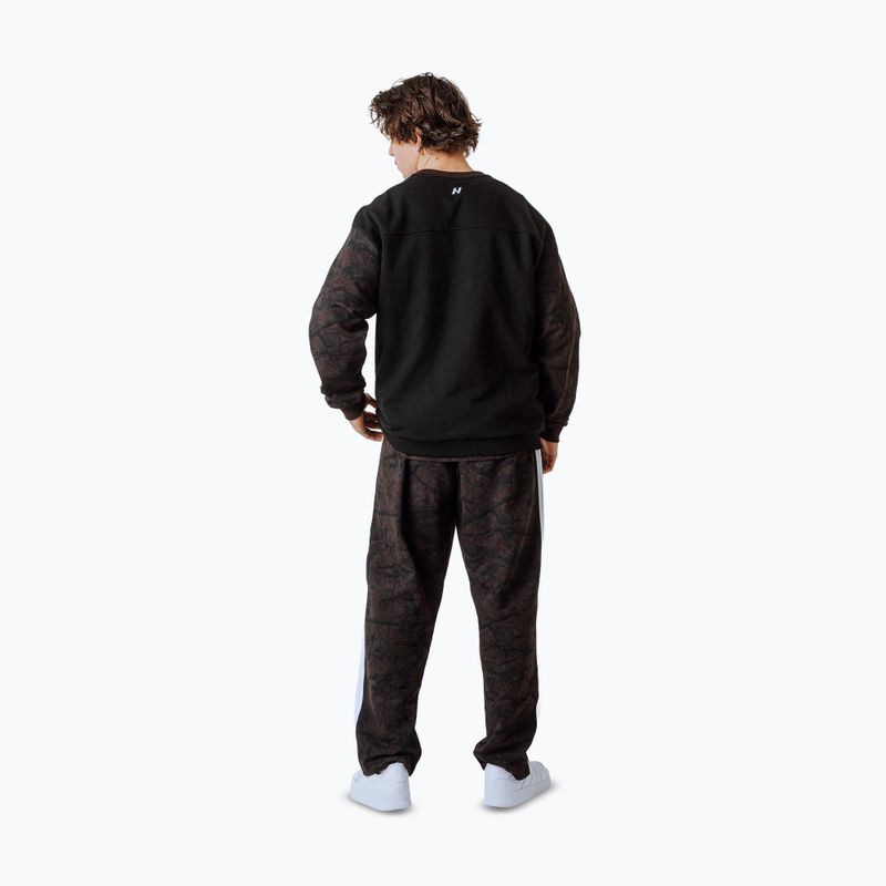 Men's sweatshirt NEBBIA Power FZ dark brown camo 4