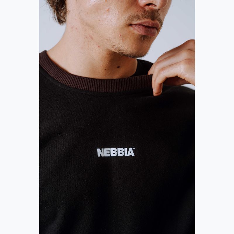 Men's sweatshirt NEBBIA Power FZ dark brown camo 7