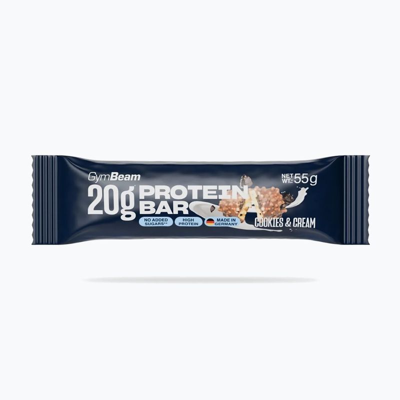 Protein bar GymBeam 55 g cookies/cream