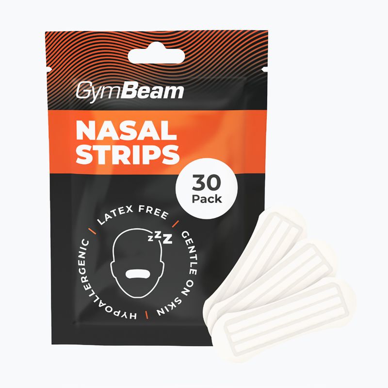 Nose strips GymBeam 30 pcs. white 2