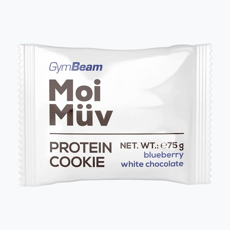Protein cookie GymBeam MoiMüv 75 g blueberry/white chocolate