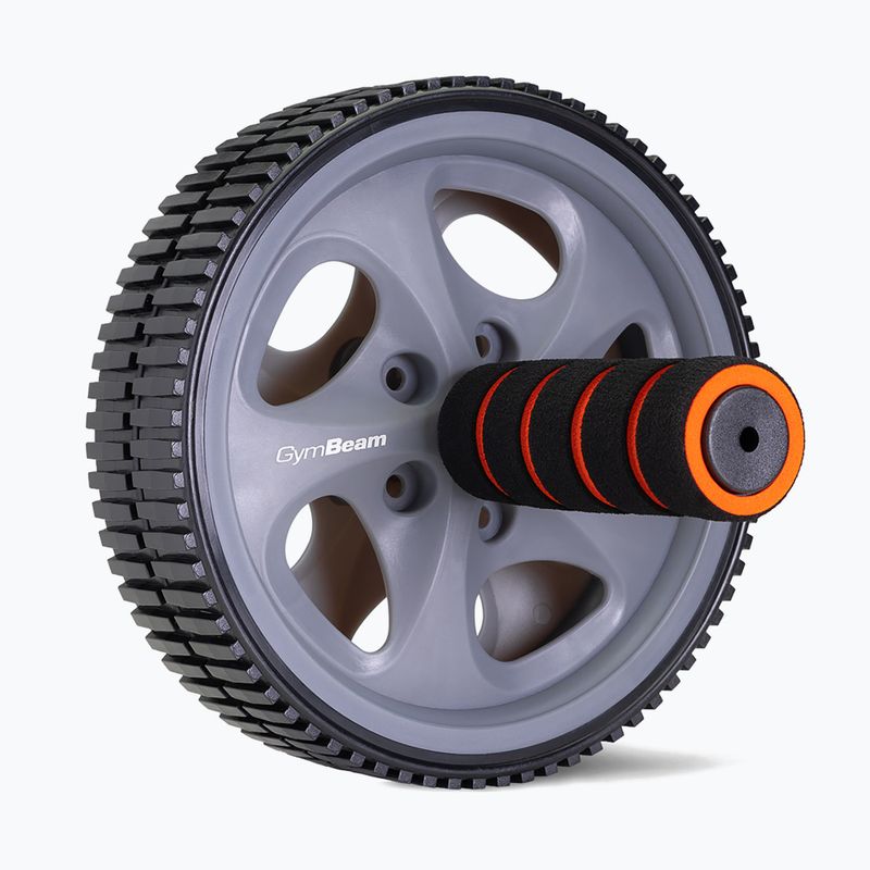 GymBeam Ab Wheel black/grey/orange abdominal muscle exercise wheel