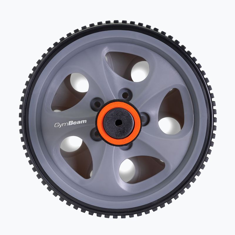 GymBeam Ab Wheel black/grey/orange abdominal muscle exercise wheel 3