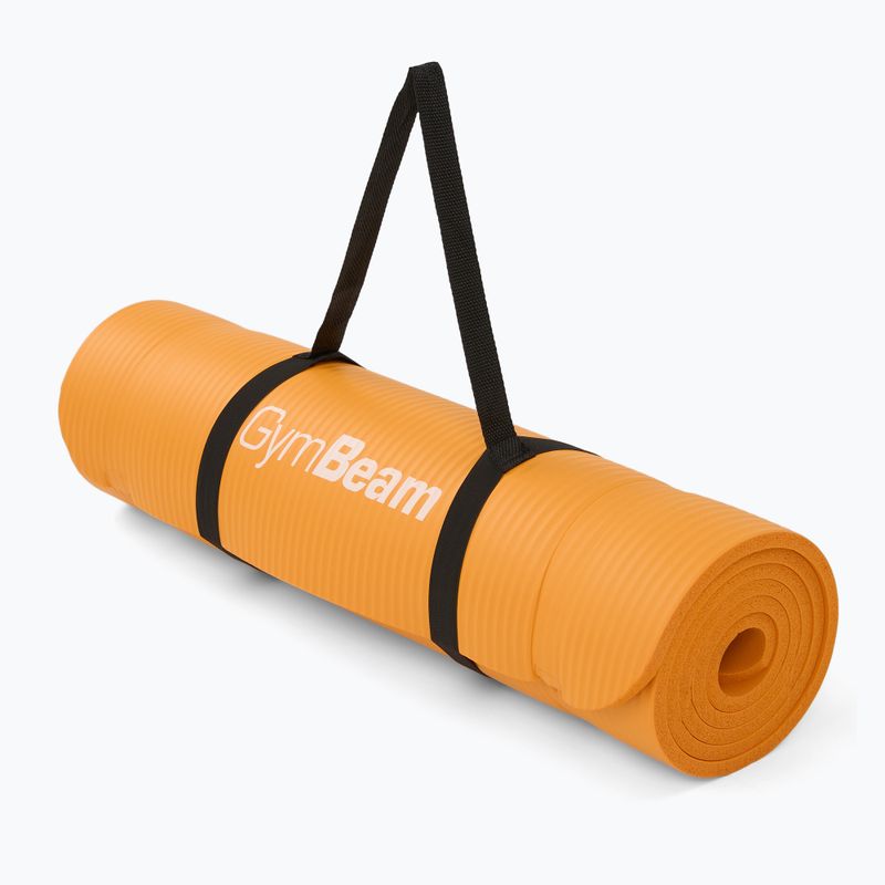 Fitness mat GymBeam Yoga 1 cm orange 5
