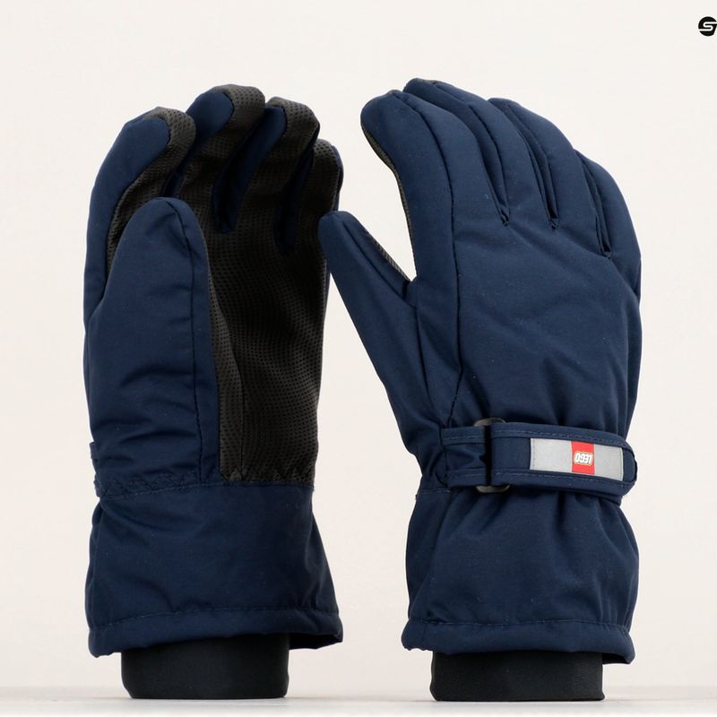 LEGO Lwatlin children's trekking gloves dark navy 11