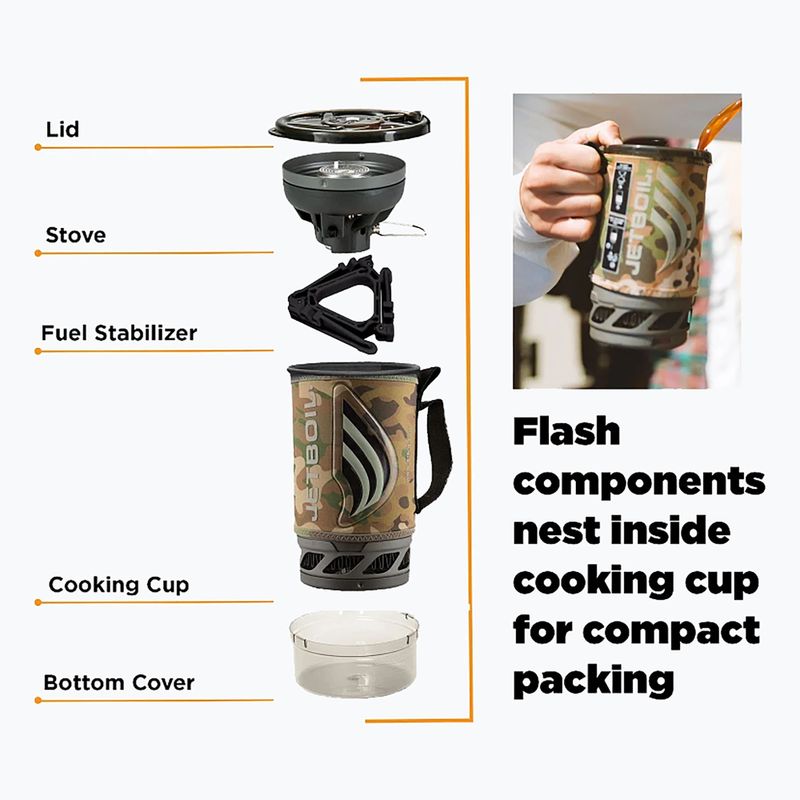Jetboil New Flash set travel cooker brown FLCM-EU 5