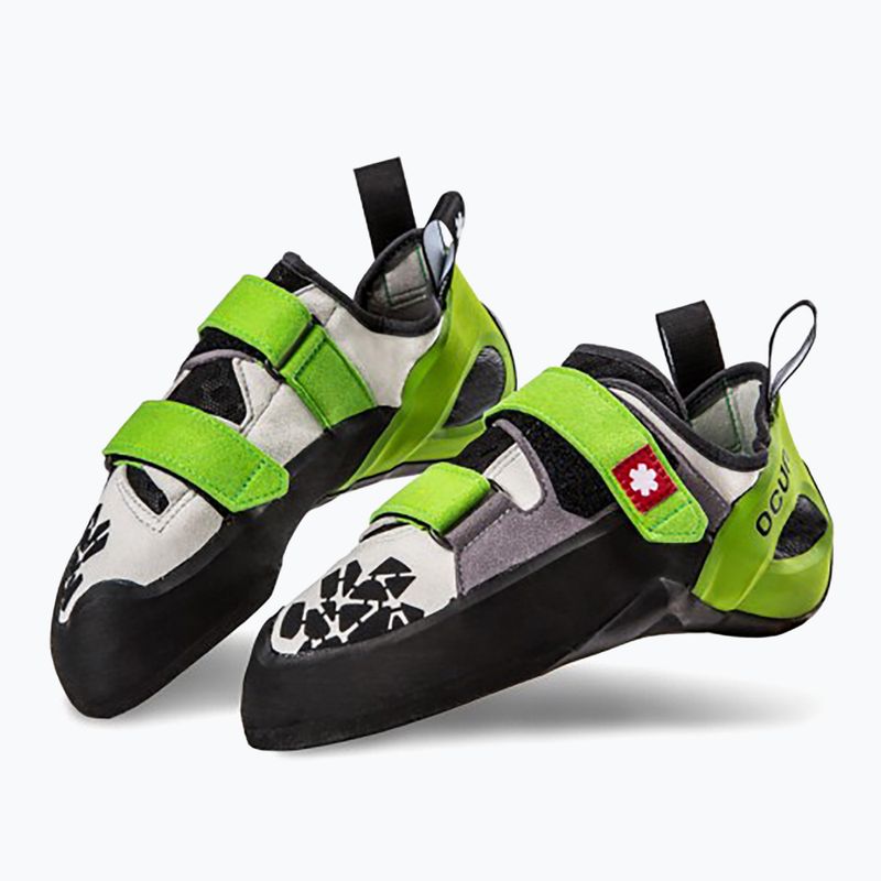 Ocun Jett QC climbing shoe grey/ green 10