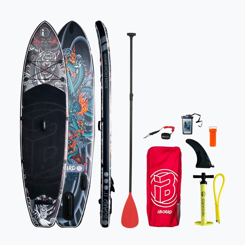 SUP board iBoard Black Tiger 11'