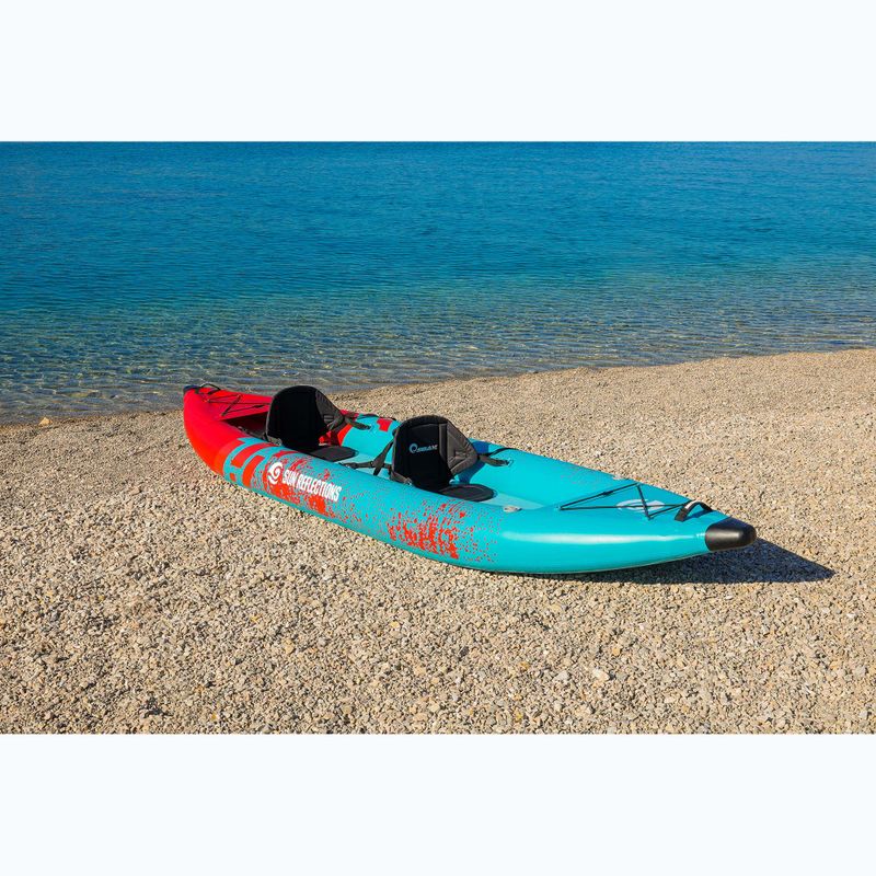 2-person inflatable kayak Sun Reflections Tube blue/red 4