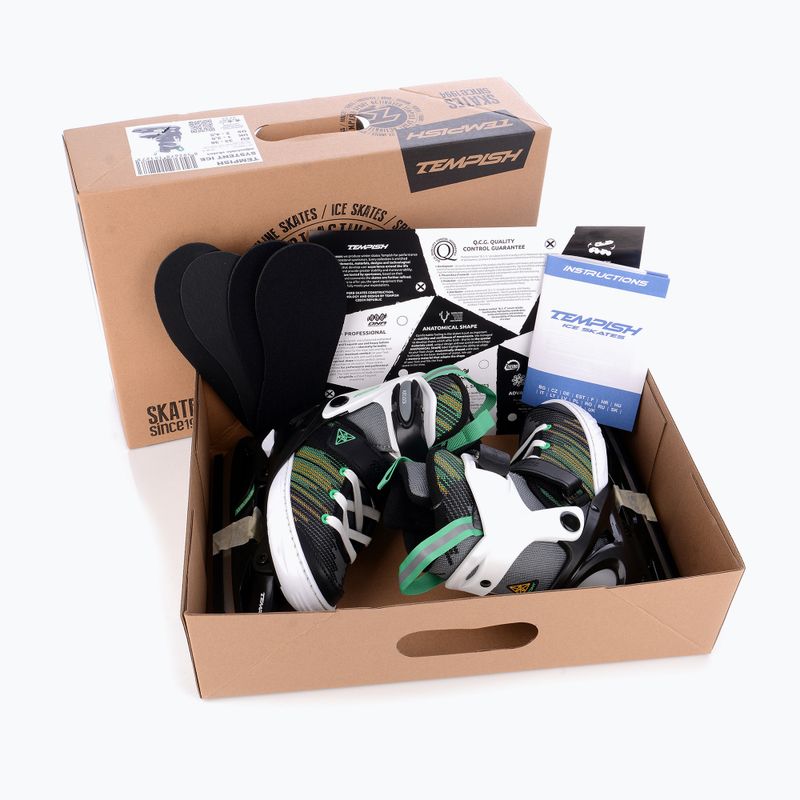 Children's skates Tempish Systent Jr black/green 14