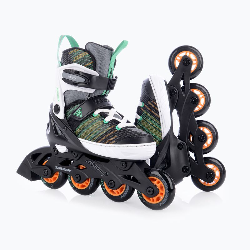 Children's roller skates Tempish Assistant white/green 10