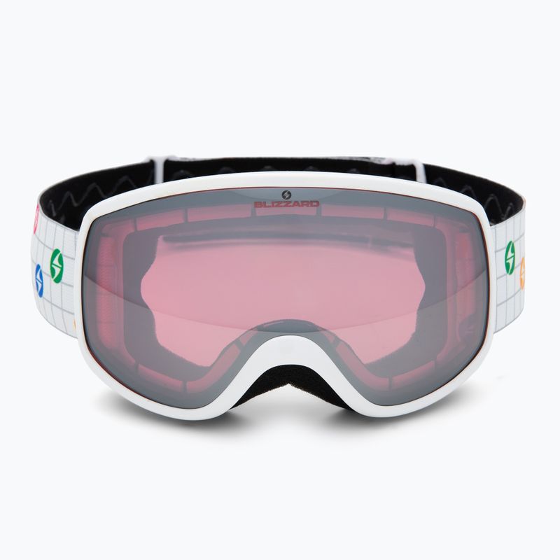 Children's ski goggles Blizzard 963 DAO white shiny/rosa/silver mirror 2
