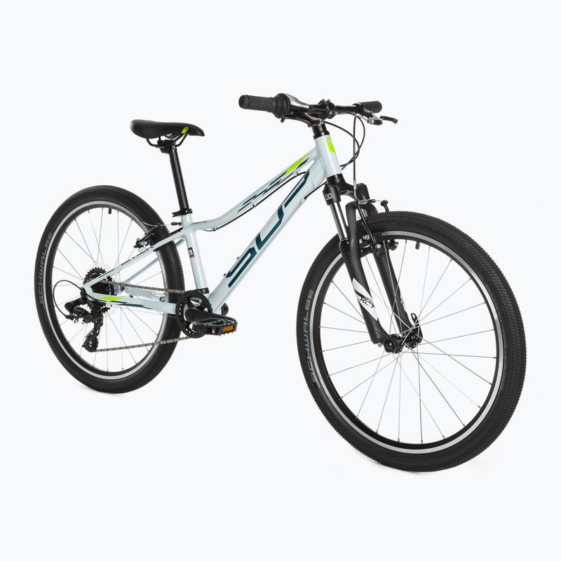 Children's bicycle Superior RACER XC 24 gloss white/blue/neon yellow 2