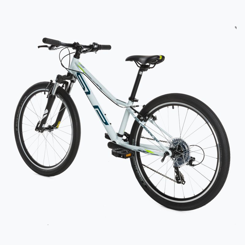 Children's bicycle Superior RACER XC 24 gloss white/blue/neon yellow 3