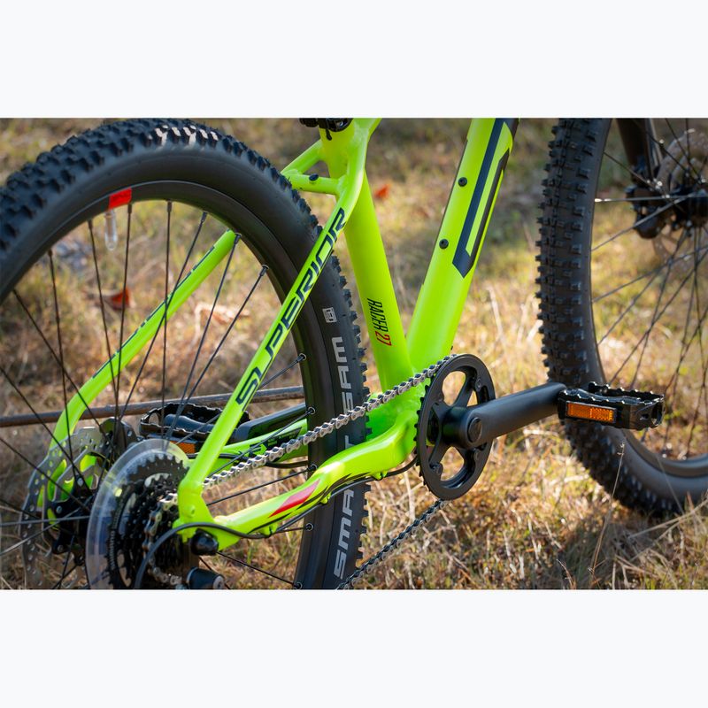 Children's bicycle Superior RACER XC 27 DB matte lime/red 8