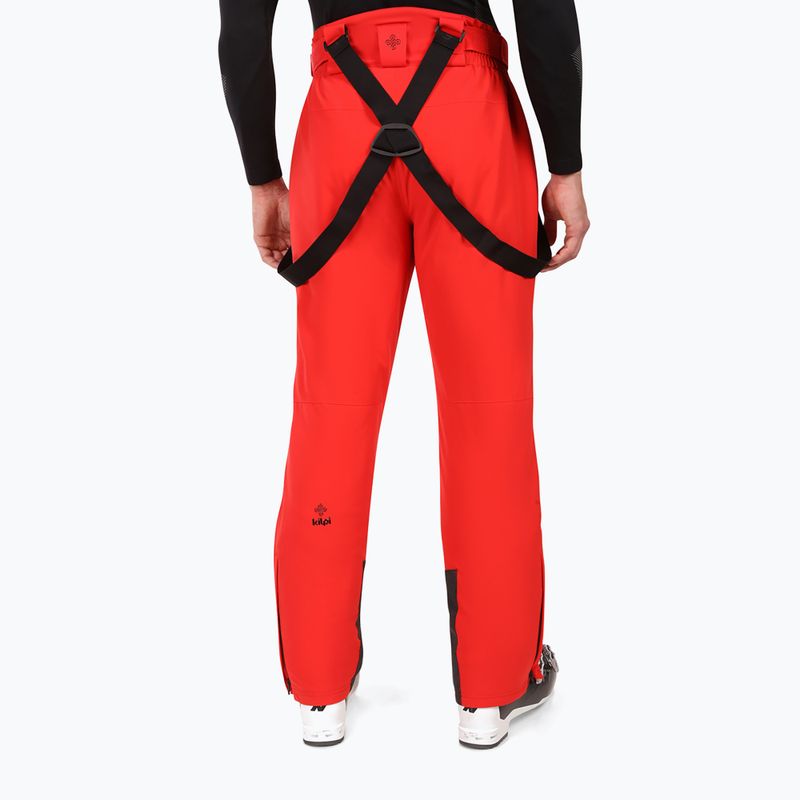 Men's ski trousers Kilpi Mimas red 3