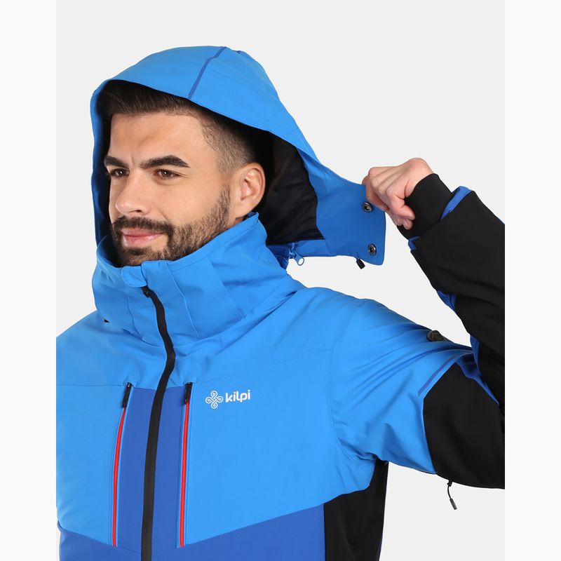 Men's ski jacket Kilpi Tonnsi dark red 3