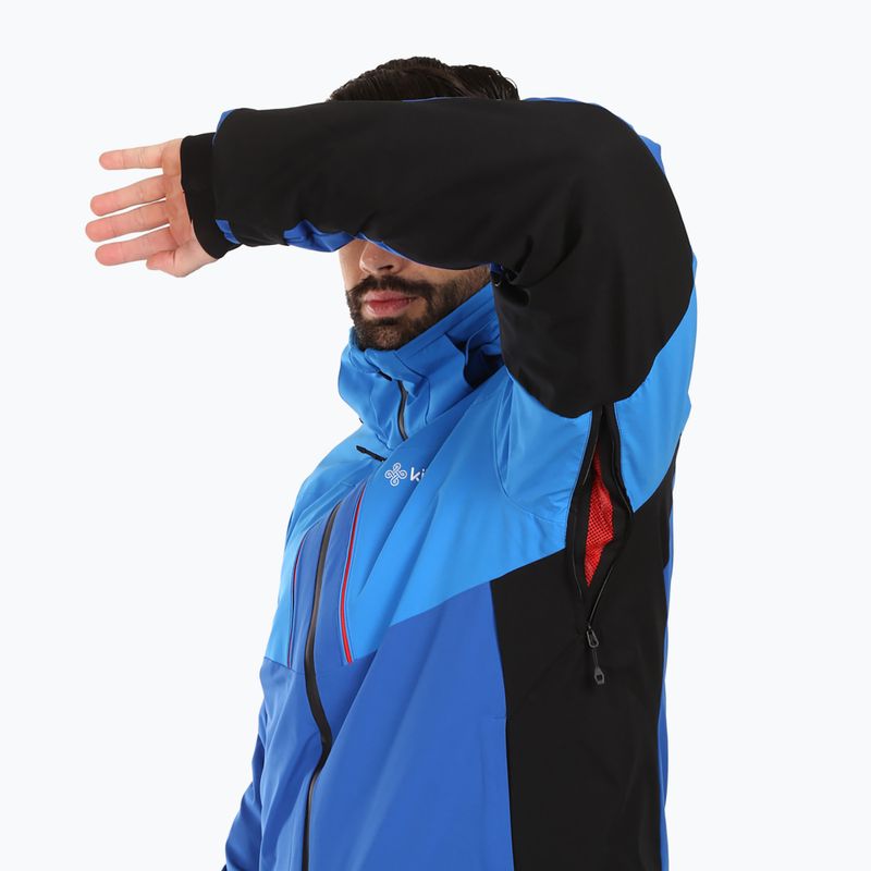 Men's ski jacket Kilpi Tonnsi dark red 4