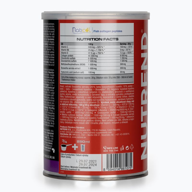 Flexit Drink Gold Nutrend 400g joint regeneration blackcurrant VS-068-400-ČR 2