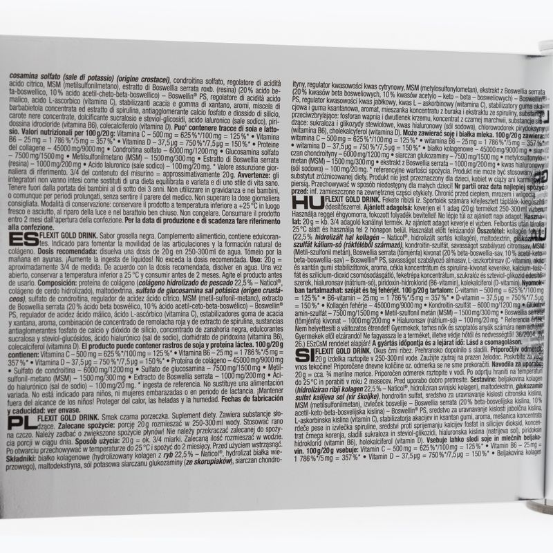 Flexit Drink Gold Nutrend 400g joint regeneration blackcurrant VS-068-400-ČR 3