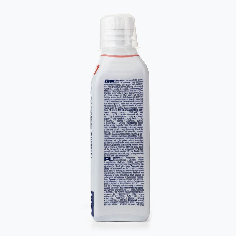 Nutrend isotonic drink Unisport 500ml pink grapefruit VT-017-500-PG 2