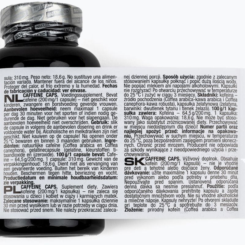 Caffeine Nutrend caffeine 60 capsules VR-090-60-XX 3