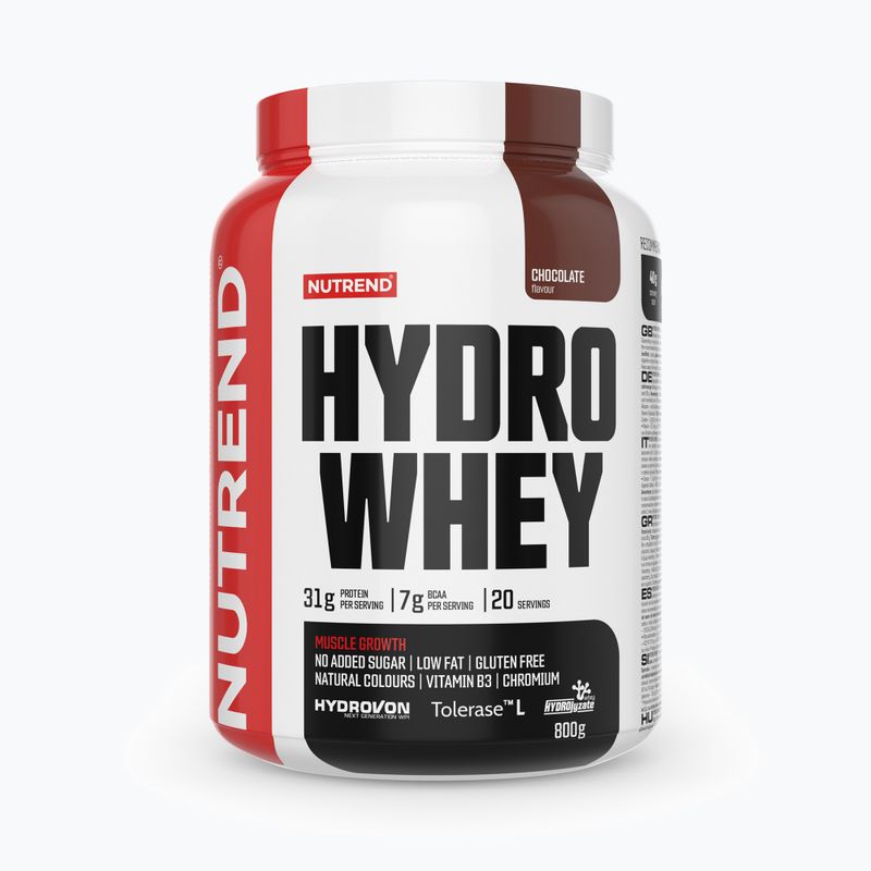 Whey Nutrend Hydro 800g chocolate VS-074-800-ČO