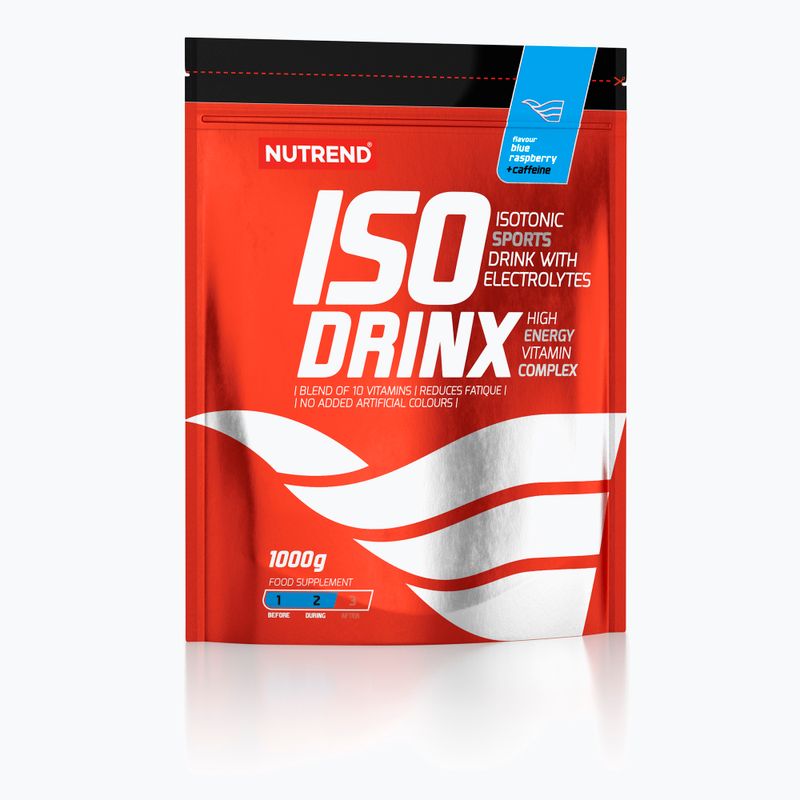 Nutrend isotonic drink Isodrinx 1kg blue raspberry+caffeine VS-089-1000-MMA