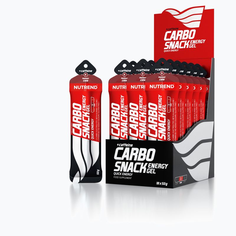 Nutrend Carbosnack energy gel sachet 50g cola with caffeine VG-008-50-CO