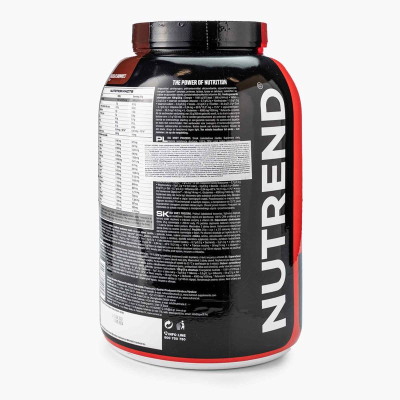 Whey Nutrend Iso Prozero chocolate cake VS-102-500-ČOB 2