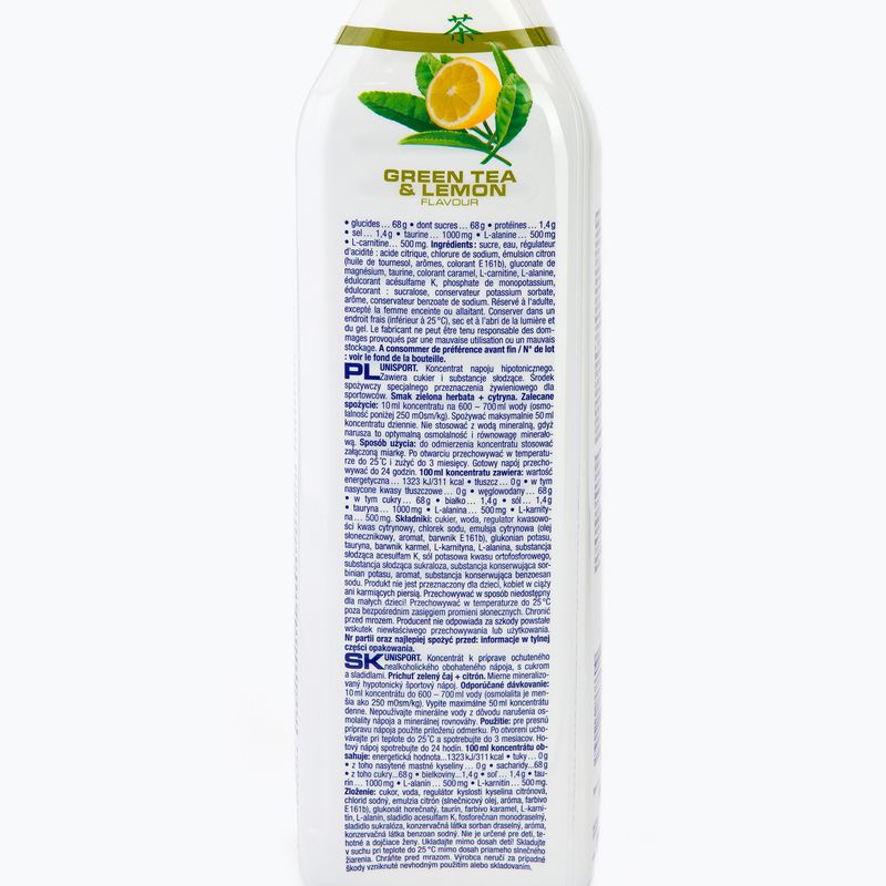 Nutrend isotonic drink Unisport 1l green tea-lime VT-017-1000-ZČC 2