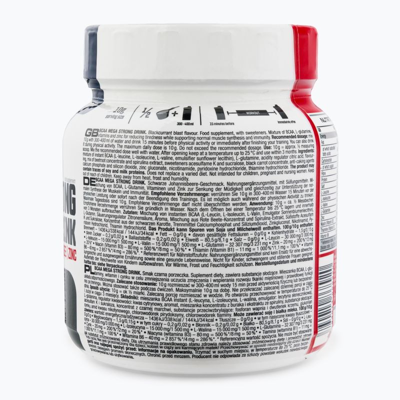 BCAA Mega Strong Nutrend amino acids 400g blackcurrant VS-106-400-ČR 2