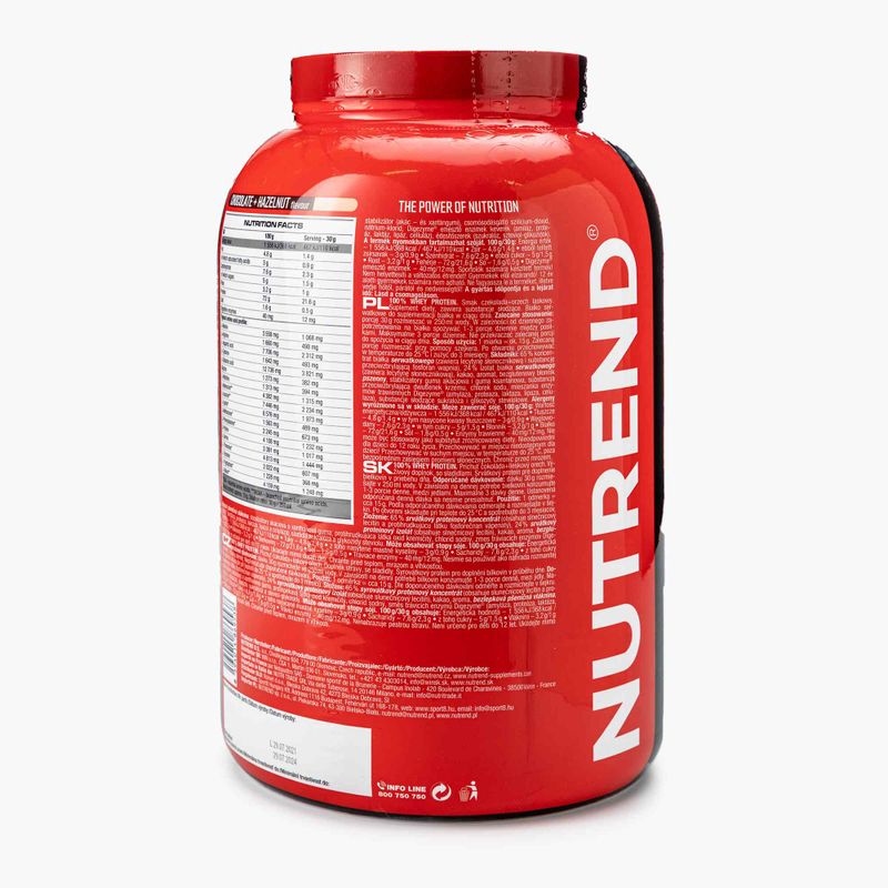 Whey Nutrend 100% Protein 2.25kg chocolate-nut VS-032-2250-ČLO 2