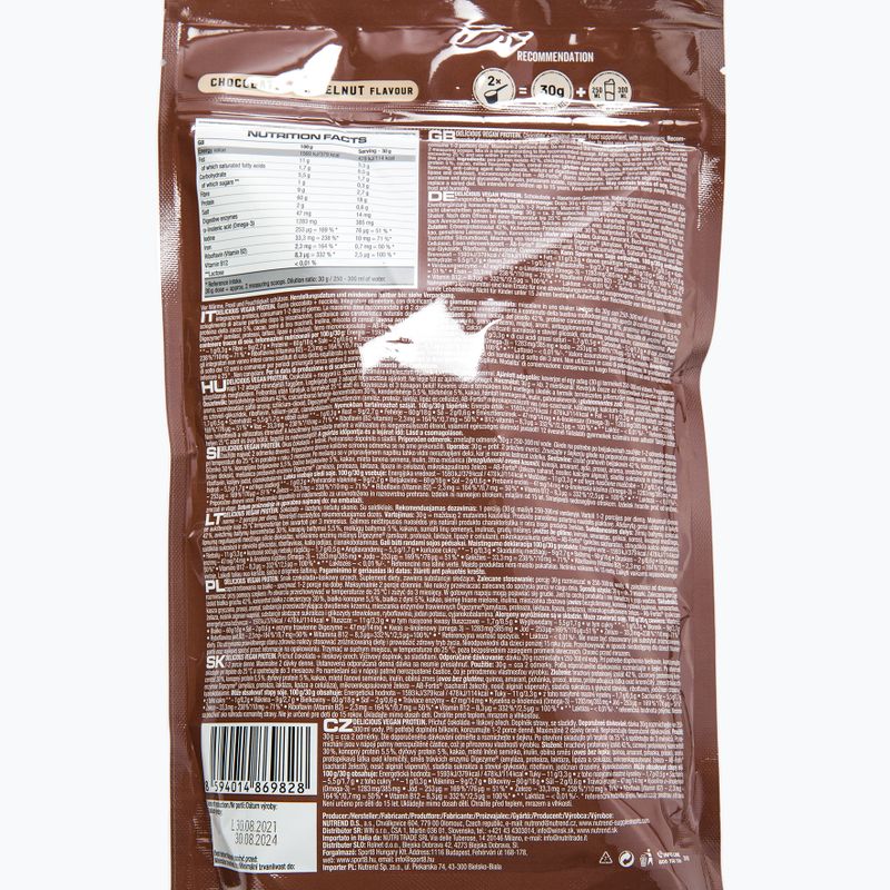 Nutrend Delicious Vegan Protein Shake 450g chocolate-hazelnut VS-105-450-ČLO 3