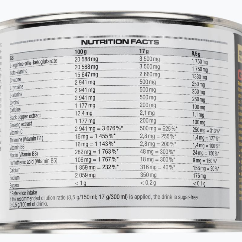 Pre-workout Nutrend Pre-Workout N1 300g grapefruit VS-067-300-G 2