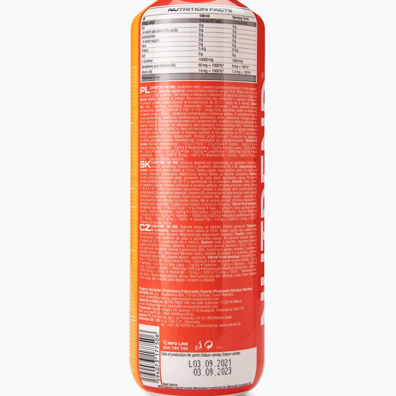 L-carnitine Carnitine 100 000 Nutrend fat burner 1l orange VT-069-1000-PO 2