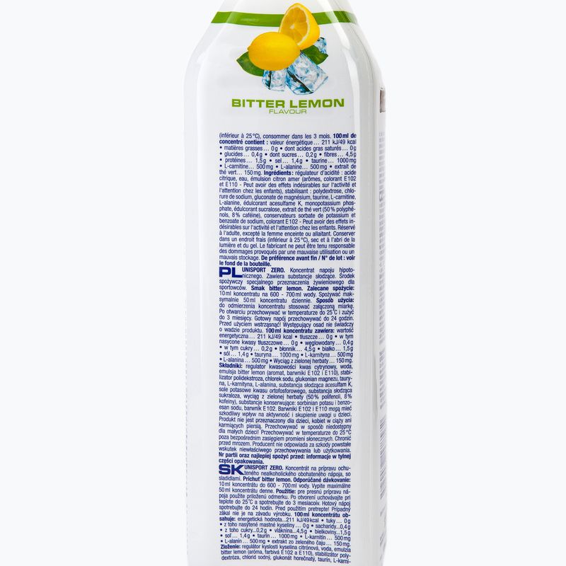 Nutrend isotonic drink Unisport Zer0 1l lemon VT-072-1000-BLE 2