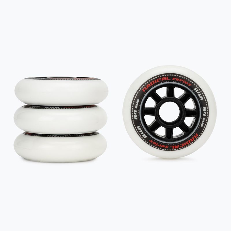 Roller skate wheels Tempish Radical 84mm/84A 4 pcs. white 2
