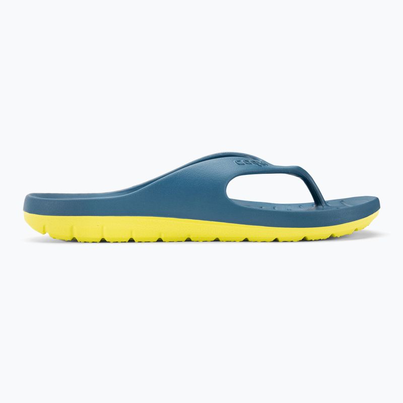 Men's Coqui Zucco niagara blue/citrus flip flops 2