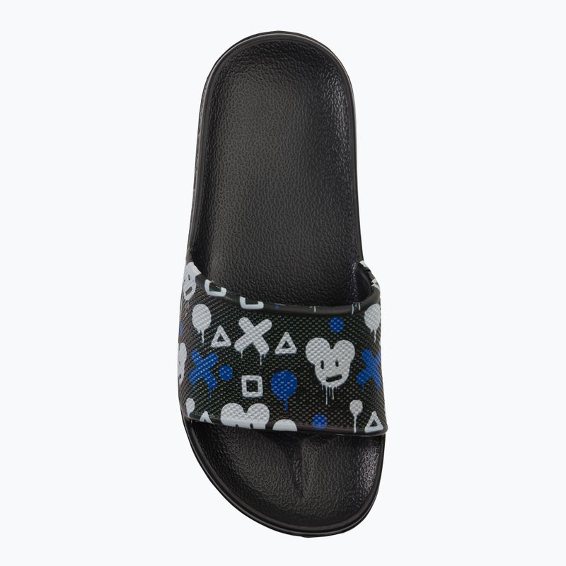 Coqui Tora black/mid grey mouse children's flip-flops 6