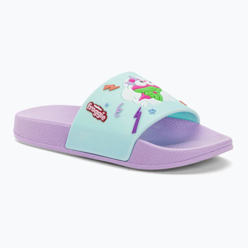 Coqui Ruki light lilac/light mint hero children's flip-flops