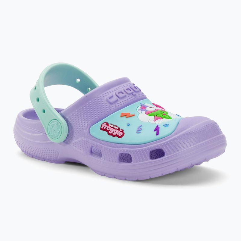 Coqui maxi light lilac/light mint hero children's sandals 2