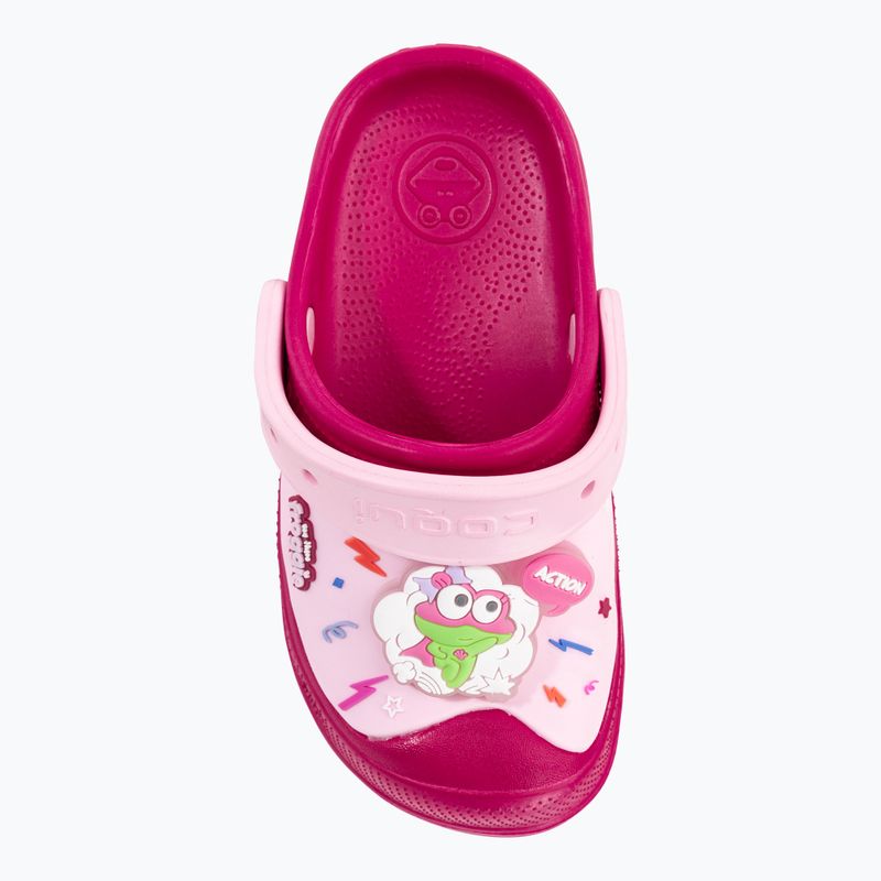 Coqui maxi orchid/pink hero flash children's sandals 7