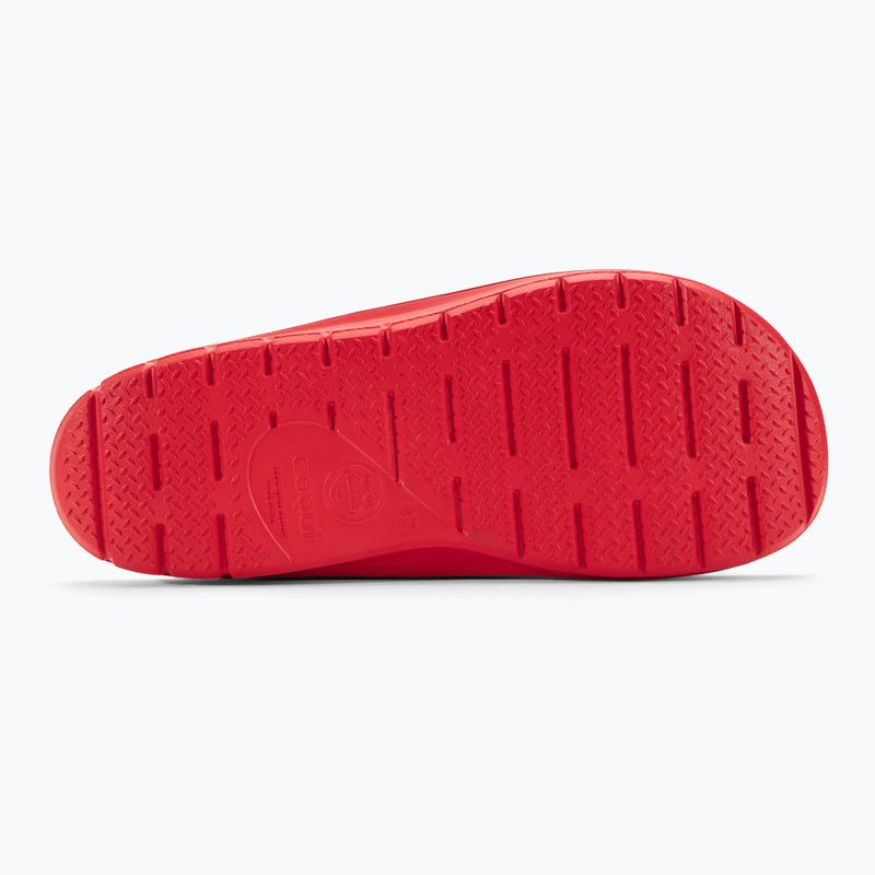 Men's Coqui Zucco dark grey/red flip flops 5