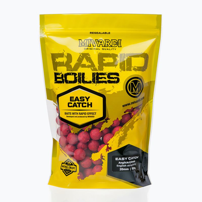 MIVARDI Rapid Boilies Easy Catch English Strawberry 3.3 kg protein balls