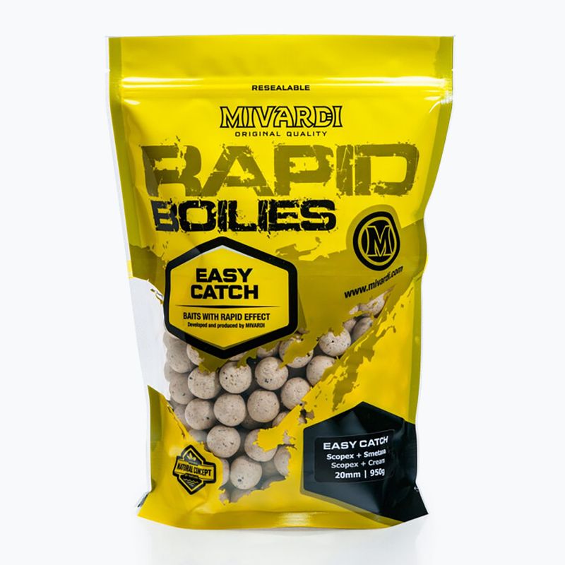 MIVARDI Rapid Boilies Easy Catch Scopex + Cream 3.3 kg protein balls