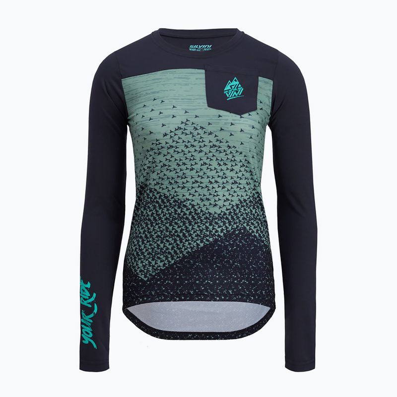 SILVINI women's cycling jersey Ella black-green 3122-WD2036/32411