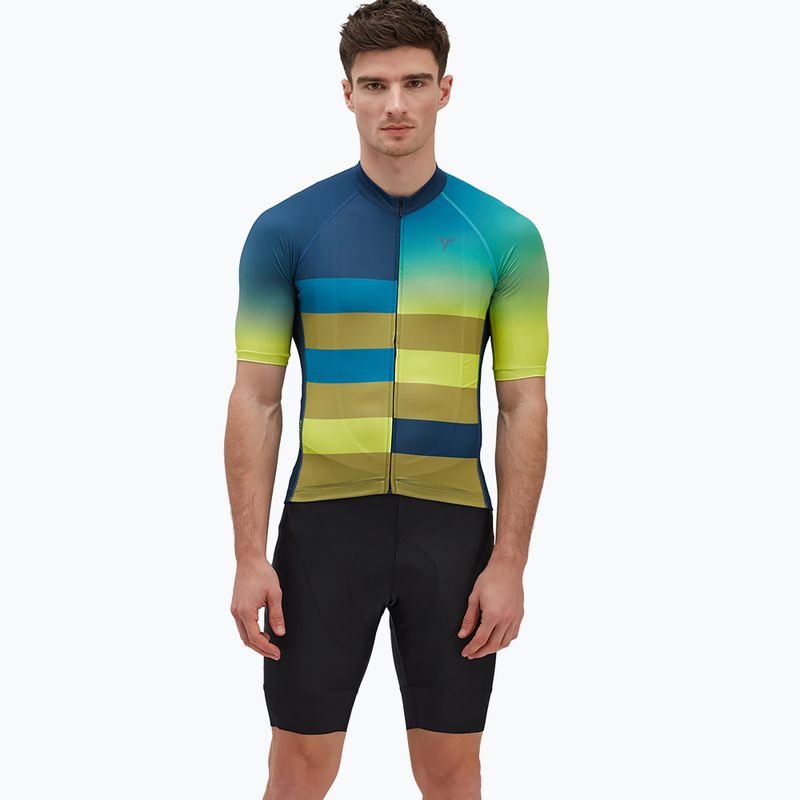 SILVINI men's cycling jersey Mazzano blue/yellow 3122-MD2042/32422