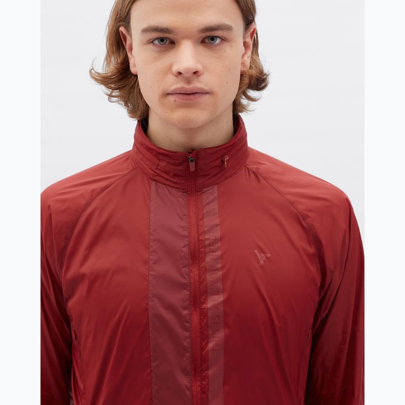 Men's SILVINI Gelo merlot cycling jacket 4